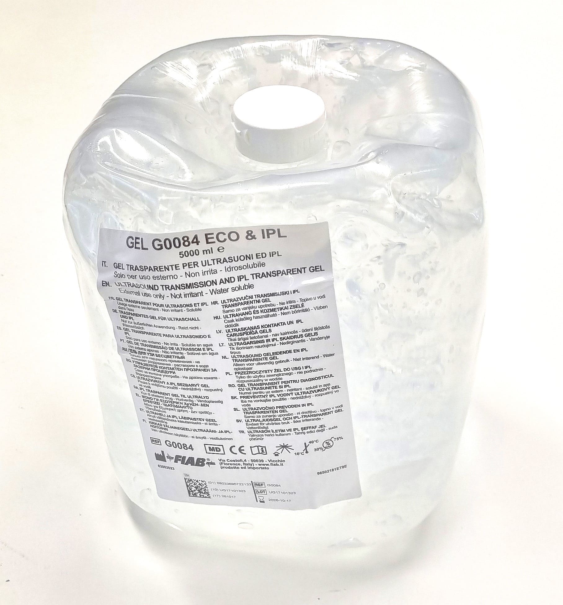 G0084 - sacca 5000 ml (ECG - GEL - Ultrasuoni E Luce Pulsata)
