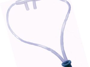 Cannula nasale a cravattino con tubo antischiacciamento di 210 cm, per adulti